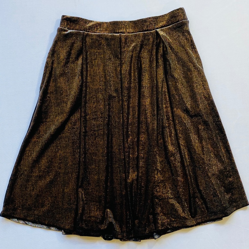Velvet swing skirt